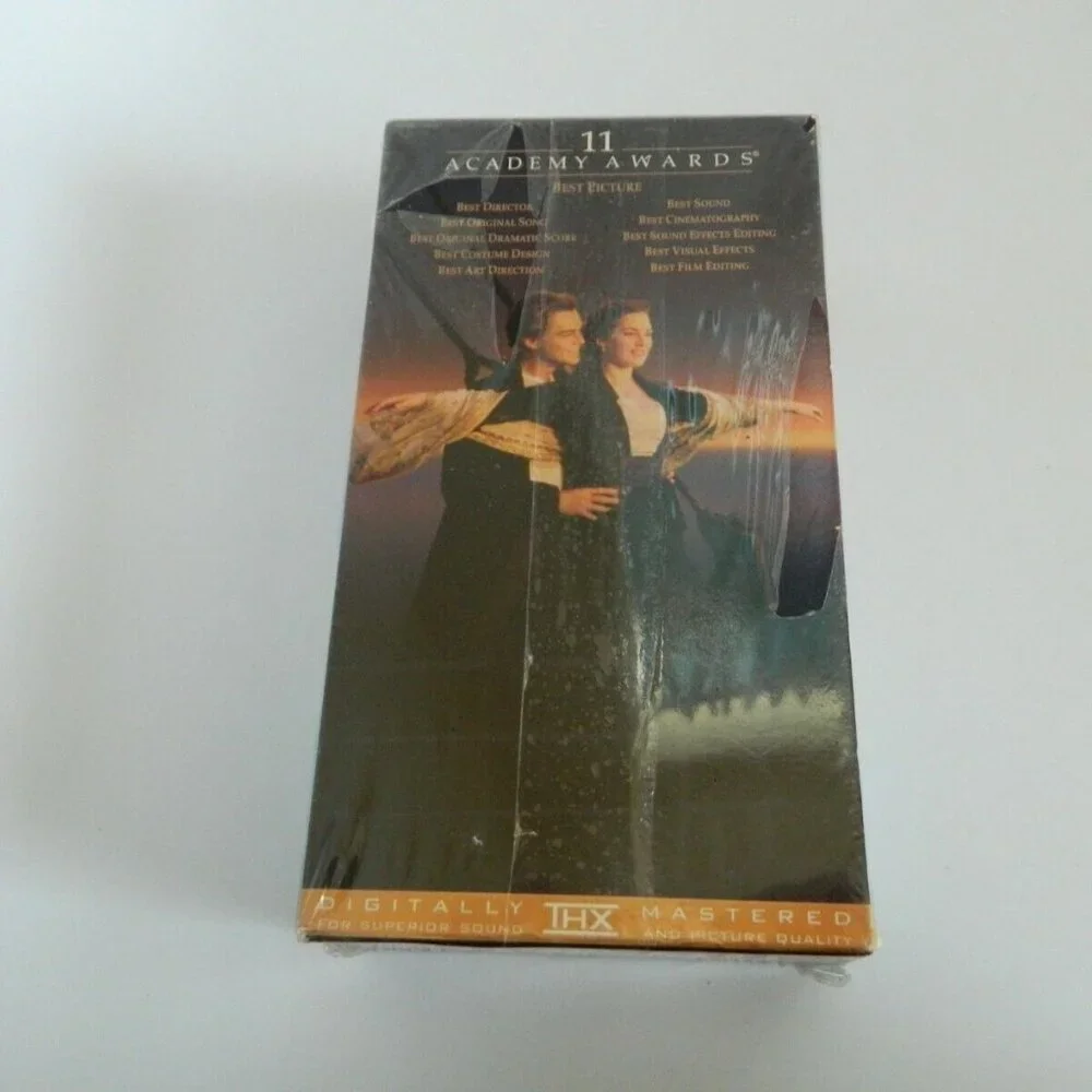 Titanic NEW Old Stock VHS 2 Tape Box Set THX Digitally Mastered NEW Sealed - Picture 2 of 4